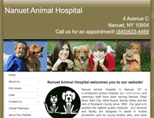 Tablet Screenshot of nanuetanimalhospital.com